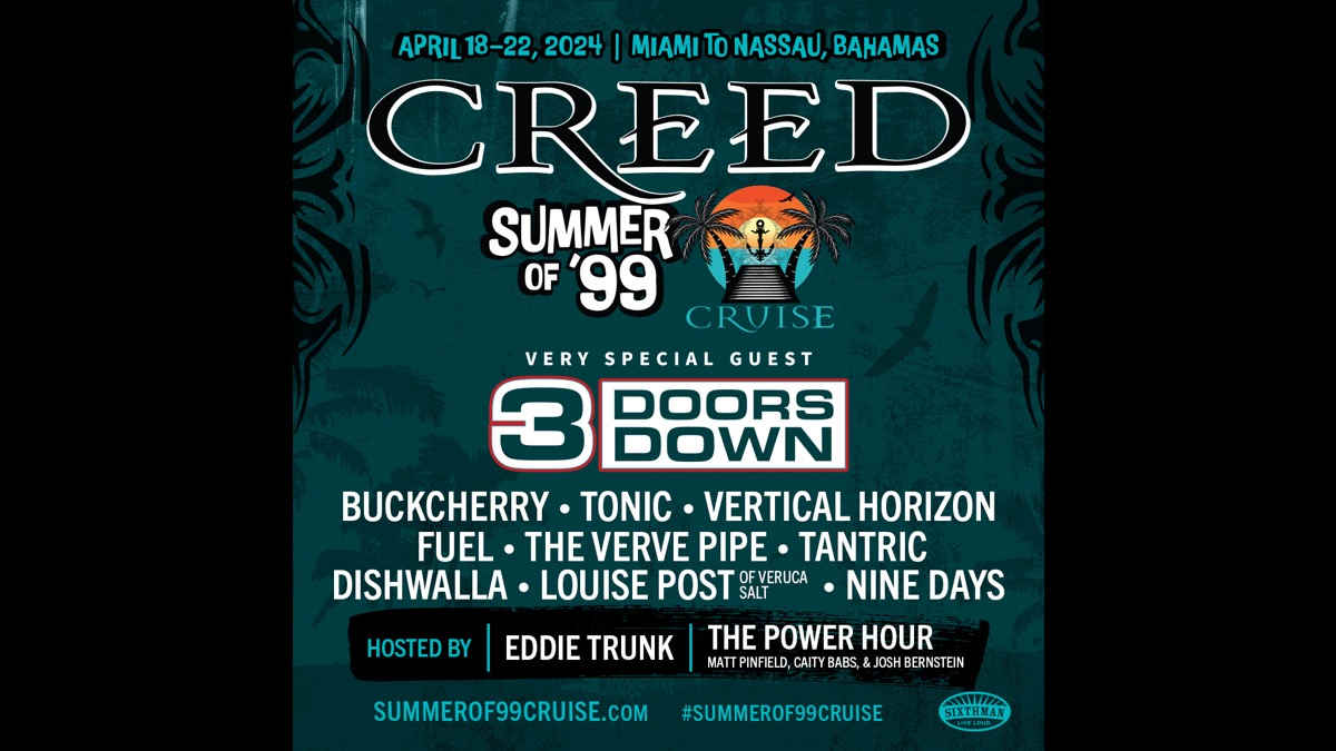 Creed Reunites For Summer of 99 Cruise Skratch n' Sniff